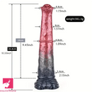 8.43in 10.55in 11.18in 11.22in 12.01in Silicone Soft Horse Big Wide Dildo