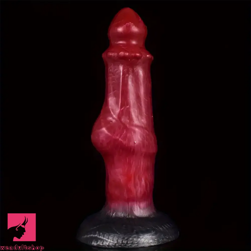 8.34in Fantasy Silicone Soft Dog Knot Big Prostate Anal Female Dildo