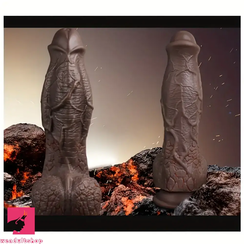 8.5in Dragon Scale Big Horse Cock Monster Silicone Soft Orgasm Dildo