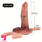 6.18in Silicone Soft Uncut Real Lifelike Strap on Female Anal Real Dildo