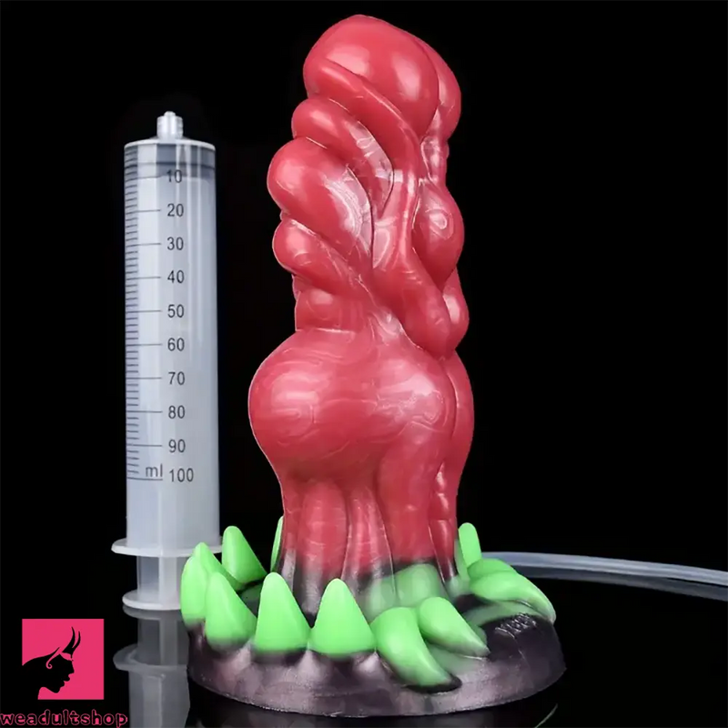 7.87in Fantasy Monster Cumming Dildo Wth Water Spray For Vagina Play