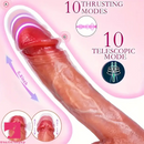 9in Lifelike Thrusting Rotation Vibrating Heating Silicone Big Real Dildo