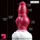 7.48in Real Monster Knot Silicone Soft Dildo For Women Men G Spot