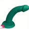 6.49in Soft Silicone Green Curved Shaft Real Dildo For G-Spot Stroker