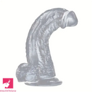 7.68in Clear Real Suction Cup Dildo For G-Spot Anal Stimulation Love