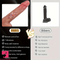 10.6in Real Heating Thrusting Rotation Vibrating Big Handle Knife Dildo