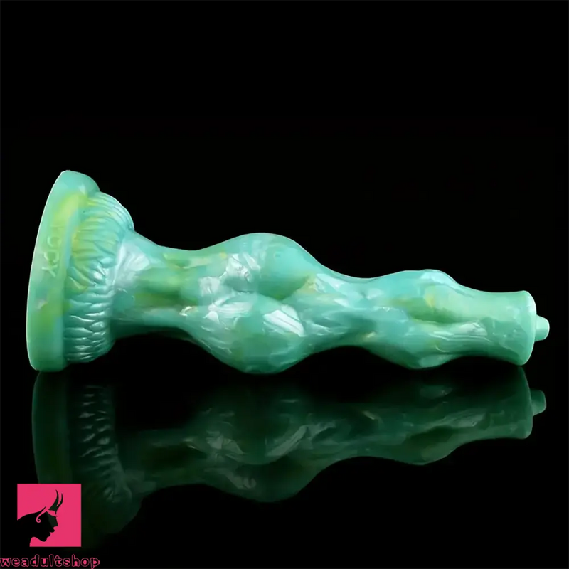 8.07in Dog Penis Knot Silicone Soft Big Animal Suction Cup Dildo