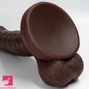 9.44in Soft Silicone Big Ebony Realistic Dildo For Women Sex Love