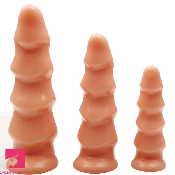 6.69in 8.66in 10.24in Exotic Wavy Anal Big PVC Dildo Cock Butt Plug