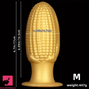 5.9in 6.7in 8.07in Silicone Corn Anal Plug Golden Fat Thick Real Dildo