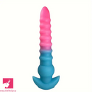 10.03in 12.2in Colorful Luminous Silicone Anal Plug Large Flexible Dildo