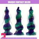 9.84in Monster Tentacle Knot Fantasy Silicone Large Female Male Dildo