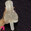 11.42in TPE Transparent Big Design Homosexual Pocket Pussy Dildo