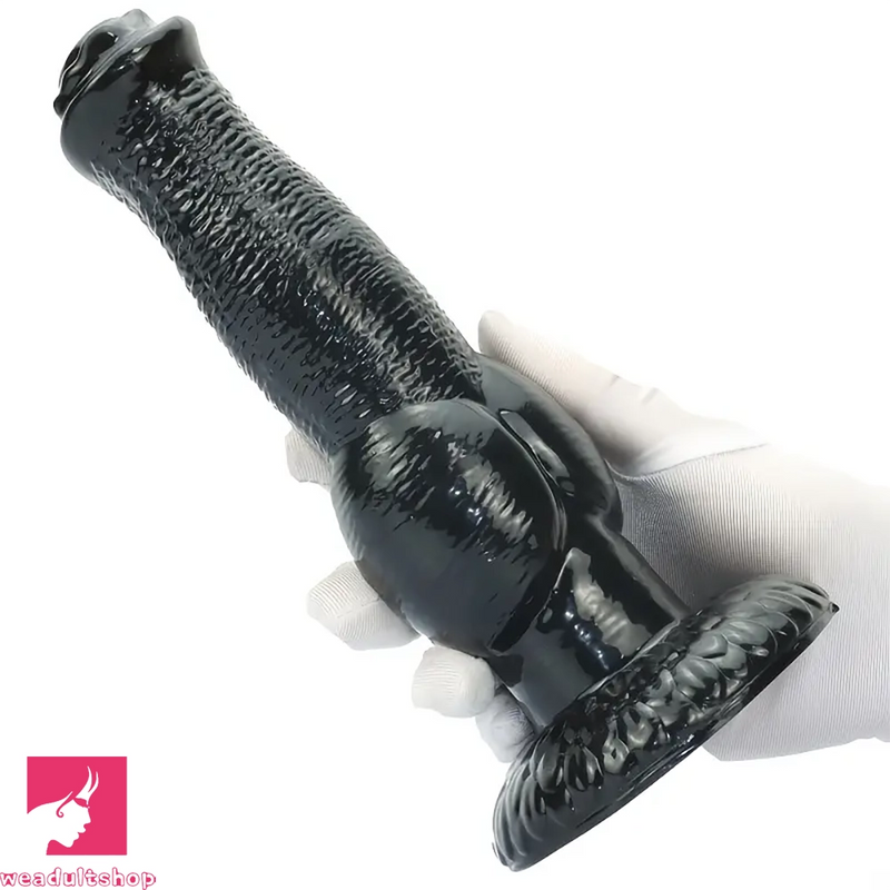 8.85in Realistic Animal Dog Knotted PVC Big Dildo For Women Sex