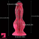 6.34in Wolf Knotted Silicone Soft Fantasy Dildo Animal Adult Orgasm Toy