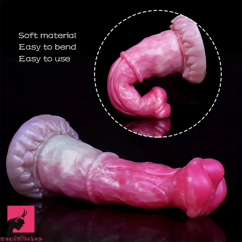 9.3in Alien Anal Big Silicone Soft G Spot Dildo With Suction Cup Massage