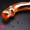 7.1in Handcrafted Glass Curved Anal Dildo For Couples Sex Women