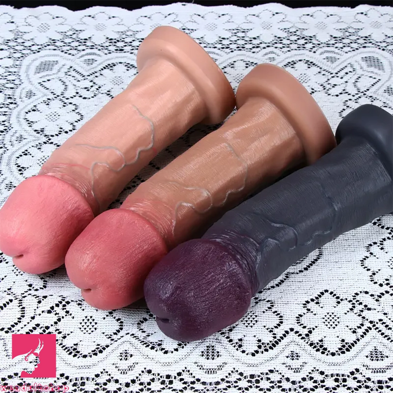 9.84in Realistic Huge Dildo Soft Silicone Sex Toy For Couples Love