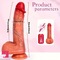 9in Lifelike Thrusting Rotation Vibrating Heating Silicone Big Real Dildo