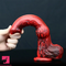 9.64in Realistic Large Dog Penis Silicone Soft Dildo With Real Knots