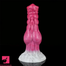 7.28in Dog Knot Silicone Soft Dildo For Women Men Couples G Spot