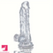 7.68in Clear Real Suction Cup Dildo For G-Spot Anal Stimulation Love