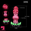 7.87in Monster Knot Exotic Silicone Alien Soft Anal Dildo Real Sex Toy