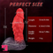 8.66in Dragon Spiked Scale Soft Silicone Big Dildo Female Adult Toy