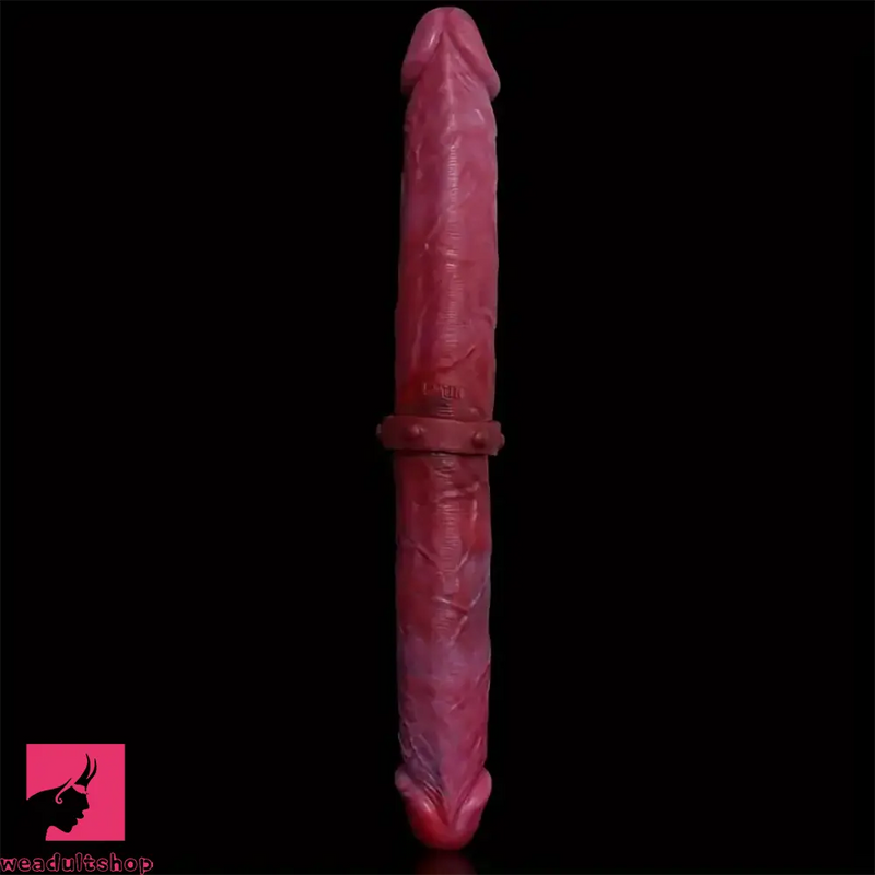 14.96in Big Long Double Sided Silicone Fantasy Dildo Young Sex Toy