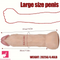 11.8in Large Size Thick Glans Real Penis Strong Suction Cup Real Dildo