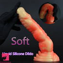 8.3in Silicone Big Soft Monster Odd Dildo For G-spot Anal Sex Clit