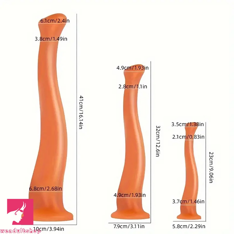 9.06in 12.6in 16.14in Long Huge Anal Plug Silicone Soft Alien Dildo