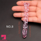 3.74in Threaded Glass Small Dildo G-spot Stimulator For Anal Orgasm