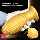 5.9in 6.7in 8.07in Silicone Corn Anal Plug Golden Fat Thick Real Dildo