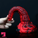 9.64in Large Silicone Unisex Red Tapered Soft Odd Anal Plug Dildo