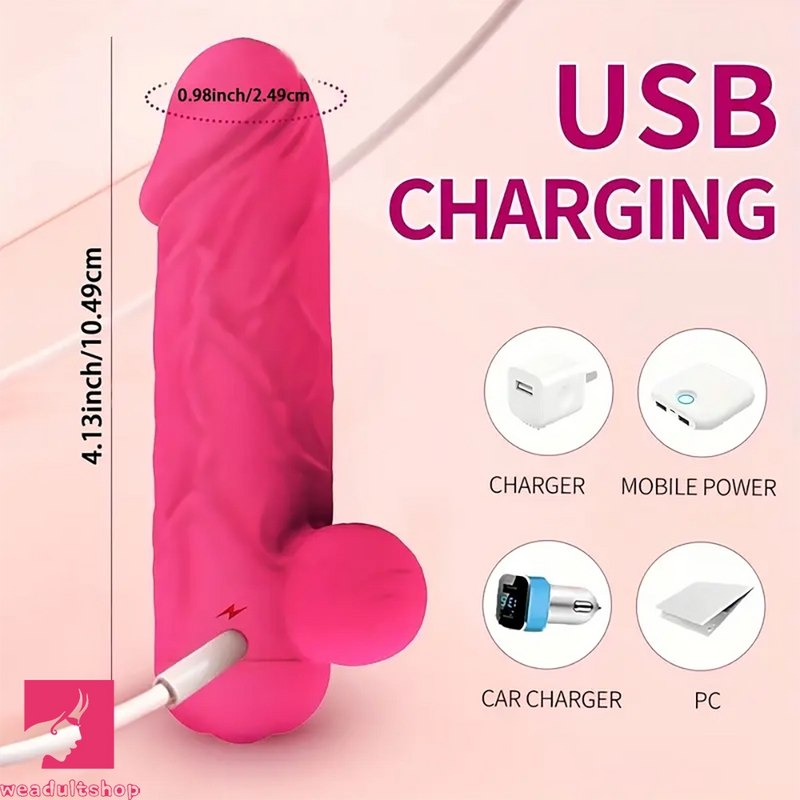 4.13in Vibrating App Controlled Small Automatic Dildo For Adults