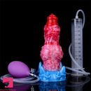 7.09in Inflatable Squirting Anal Silicone Soft Dildo For G-Spot Orgasm