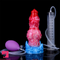 7.09in Inflatable Squirting Anal Silicone Soft Dildo For G-Spot Orgasm