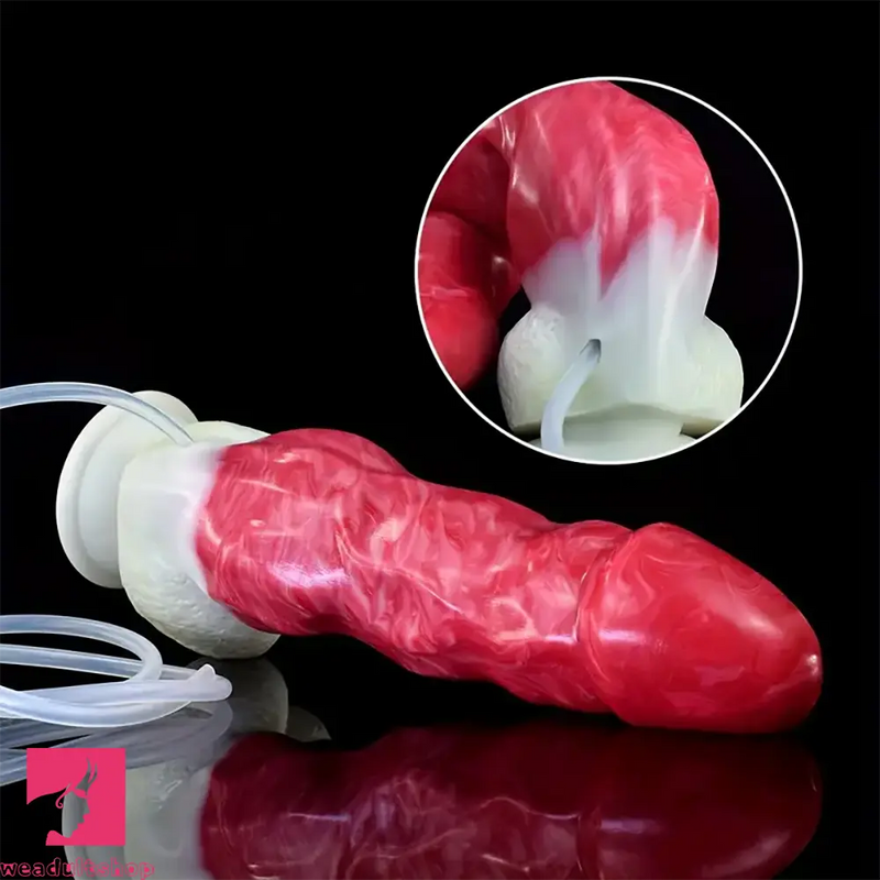 8.94in Fantasy Silicone Soft Ejaculating Big Dildo For Anal Adult