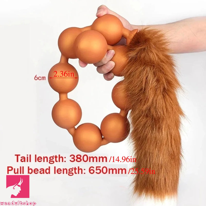 12.6in 18.9in 25.59in Long Anal Beads BDSM Tail Big Anal Plug Dildo