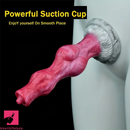 8.07in Big Knot Soft Glue Silicone Dildo For Prostatic Clitoris Orgasm