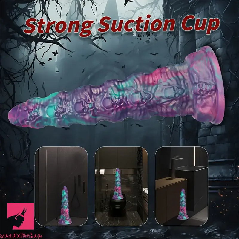 15.74in Giant Skull Silicone Soft Big Long Dildo Perfect Halloween Erotic