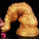 7.75in Monster Golden Dragon Fantasy Dildo For Women Sex Toy