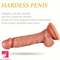 7.28in Lifelike Curved Beginner Dildo Toy For G-Spot Clit Masturbation