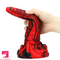 9.64in Large Silicone Unisex Red Tapered Soft Odd Anal Plug Dildo