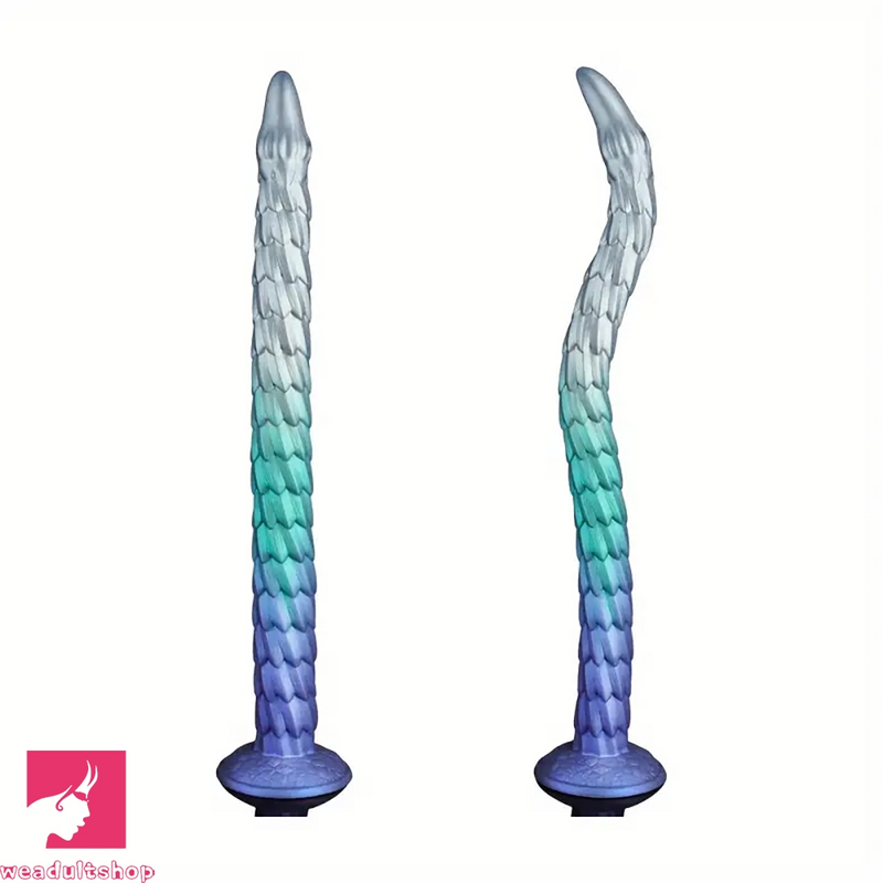 20in Super Huge Long Dragon Scale Silicone Soft Female Cock Dildo