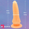 7.87in Fantasy Dildo With Powerful Suction Cup For Vaginal Anal Play