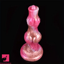 8.07in Fantasy Silicone Soft Dog Knot Big Prostate Anal Odd Rose Dildo