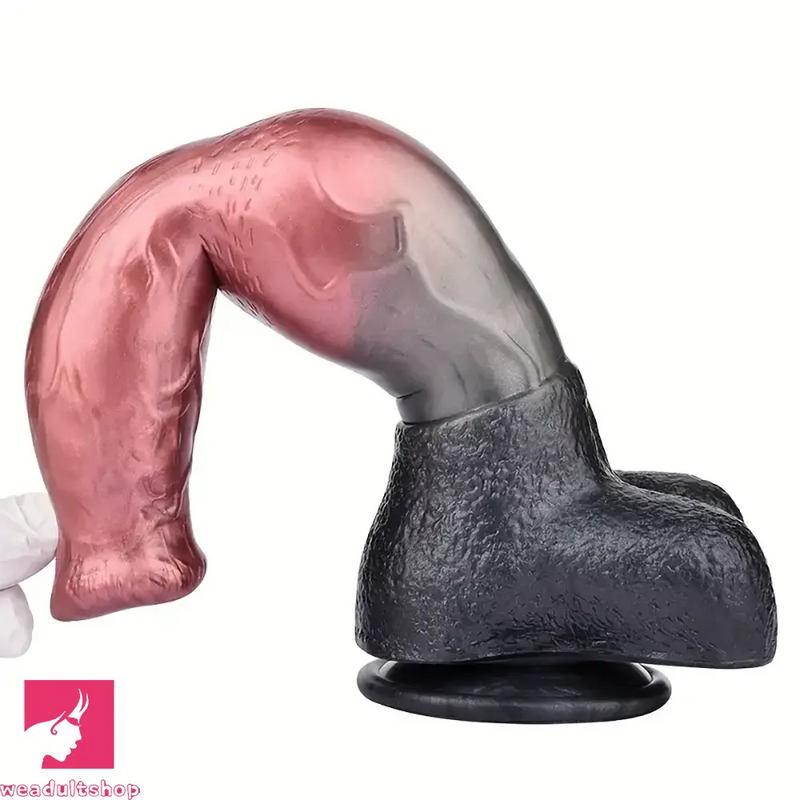 10.82in Liquid Silicone Soft Dog Knot Monster Female Male Dildo