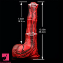 10.03in Realistic Horse Silicone Fantasy Flexible Big Dildo For Orgasm